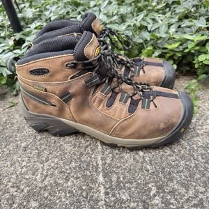 KEEN Mens 1007003D  Steel Toe Waterproof Work BOOTS Sz 10.5 EE